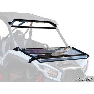 Kawasaki Teryx KRX 1000 Scratch Resistant Flip Down Windshield by SuperATV FDWS-K-KRX-70 Folding Windshield FDWS-K-KRX-70 SuperATV