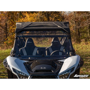 Kawasaki Teryx KRX 1000 Scratch Resistant Flip Down Windshield by SuperATV FDWS-K-KRX-70 Folding Windshield FDWS-K-KRX-70 SuperATV