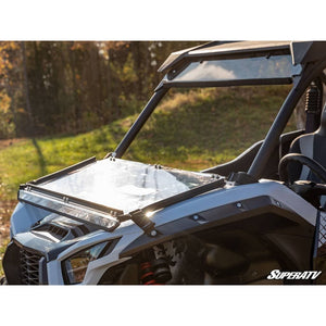 Kawasaki Teryx KRX 1000 Scratch Resistant Flip Down Windshield by SuperATV FDWS-K-KRX-70 Folding Windshield FDWS-K-KRX-70 SuperATV