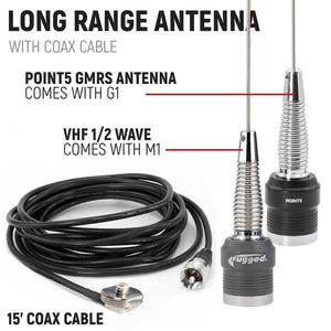 Kawasaki Teryx Krx Complete Communication Kit With Intercom And 2-Way Radio by Rugged Radios Intercom Rugged Radios