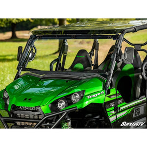 Kawasaki Teryx MaxDrive Power Flip Windshield by SuperATV PFWS-K-TRX4-70 Folding Windshield PFWS-K-TRX4-70 SuperATV