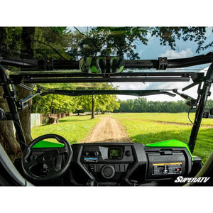 Kawasaki Teryx MaxDrive Power Flip Windshield by SuperATV PFWS-K-TRX4-70 Folding Windshield PFWS-K-TRX4-70 SuperATV