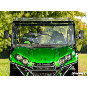 Kawasaki Teryx MaxDrive Power Flip Windshield by SuperATV PFWS-K-TRX4-70 Folding Windshield PFWS-K-TRX4-70 SuperATV