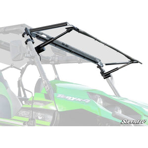 Kawasaki Teryx MaxDrive Power Flip Windshield by SuperATV PFWS-K-TRX4-70 Folding Windshield PFWS-K-TRX4-70 SuperATV