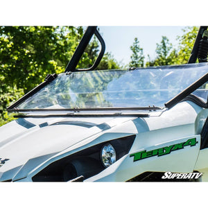 Kawasaki Teryx S Scratch-Resistant Flip Down Windshield by SuperATV FDWS-K-TRX4-70#TS Folding Windshield FDWS-K-TRX4-70#TS SuperATV