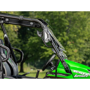 Kawasaki Teryx S Scratch-Resistant Flip Windshield by SuperATV FWS-K-TRX4-005-70#TS Folding Windshield FWS-K-TRX4-005-70#TS SuperATV