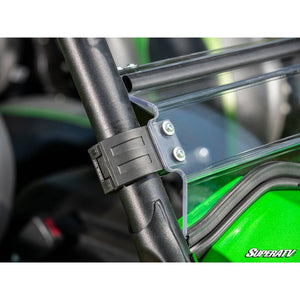 Kawasaki Teryx S Scratch-Resistant Flip Windshield by SuperATV FWS-K-TRX4-005-70#TS Folding Windshield FWS-K-TRX4-005-70#TS SuperATV