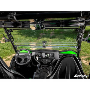 Kawasaki Teryx S Scratch-Resistant Flip Windshield by SuperATV FWS-K-TRX4-005-70#TS Folding Windshield FWS-K-TRX4-005-70#TS SuperATV