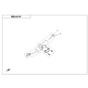 Key Blank by CF Moto 7030-010300-0MP00 OEM Hardware 7030-010300-0MP00 Northstar Polaris