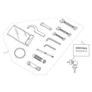 Key Blank (Replaces 8030-013010-0Mp0) by CF Moto 6NQ0-011001-0MP00 OEM Hardware 6NQ0-011001-0MP00 Northstar Polaris