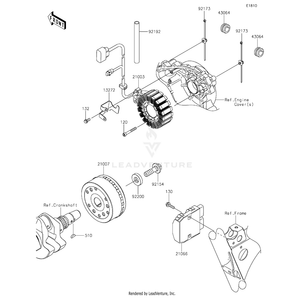 Key-Woodruff by Kawasaki 510A4200 OEM Hardware 510A4200 Off Road Express Peach St