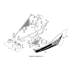 Kit,Door-Blk-Rh By Arctic Cat 5506-394 OEM Hardware 5506-394 Off Road Express