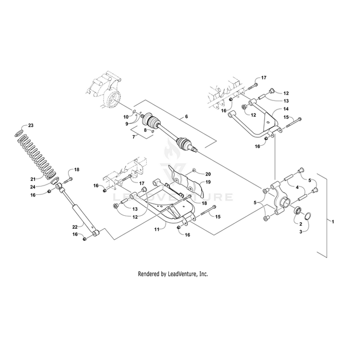 Kit, Halfshaft By Arctic Cat