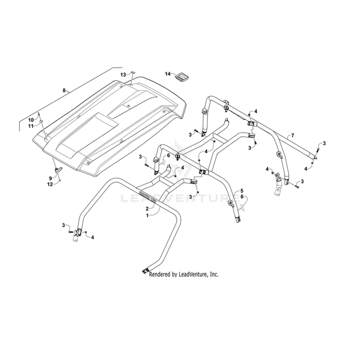 Kit,Roof Foam Insert By Arctic Cat