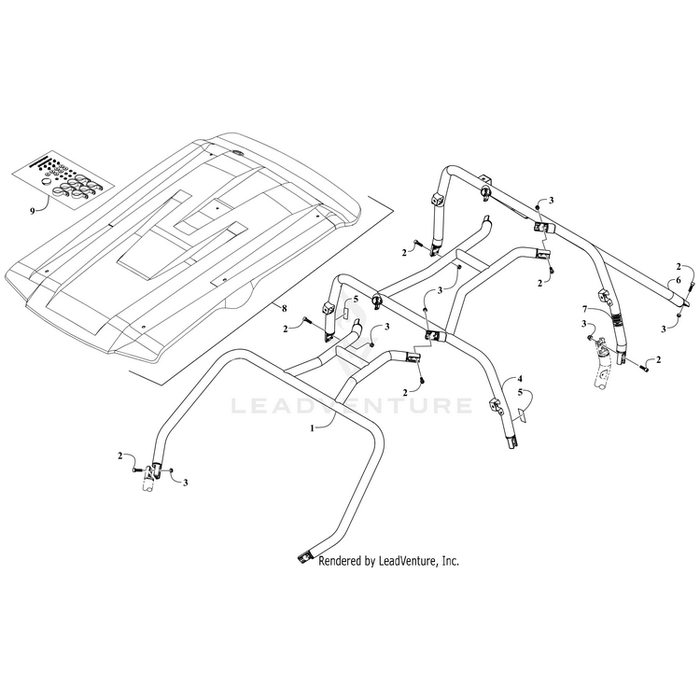 Kit,Roof Hardware Wc 4X By Arctic Cat