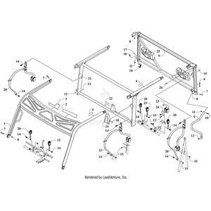 Kit,Roof Plastic 2-Piece Crew By Arctic Cat 2436-649 OEM Hardware 2436-649 Core Power Equipment Drop Ship