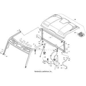 Kit, Rops W/Warning Decals By Arctic Cat 9606-068 OEM Hardware 9606-068 Core Power Equipment