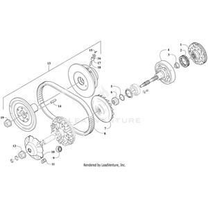 Kit,Service-Driven Pulley By Arctic Cat 3308-006 OEM Hardware 3308-006 Core Power Equipment