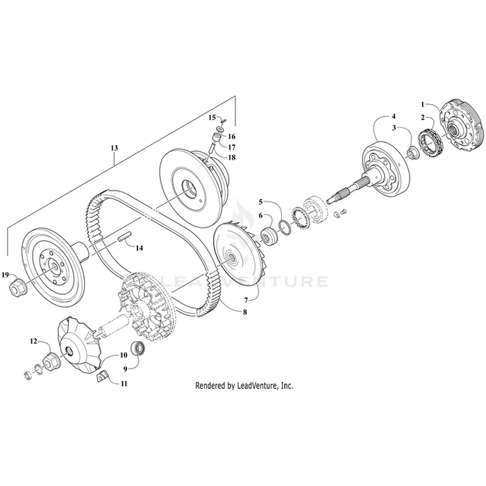 Kit,Service-Driven Pulley By Arctic Cat