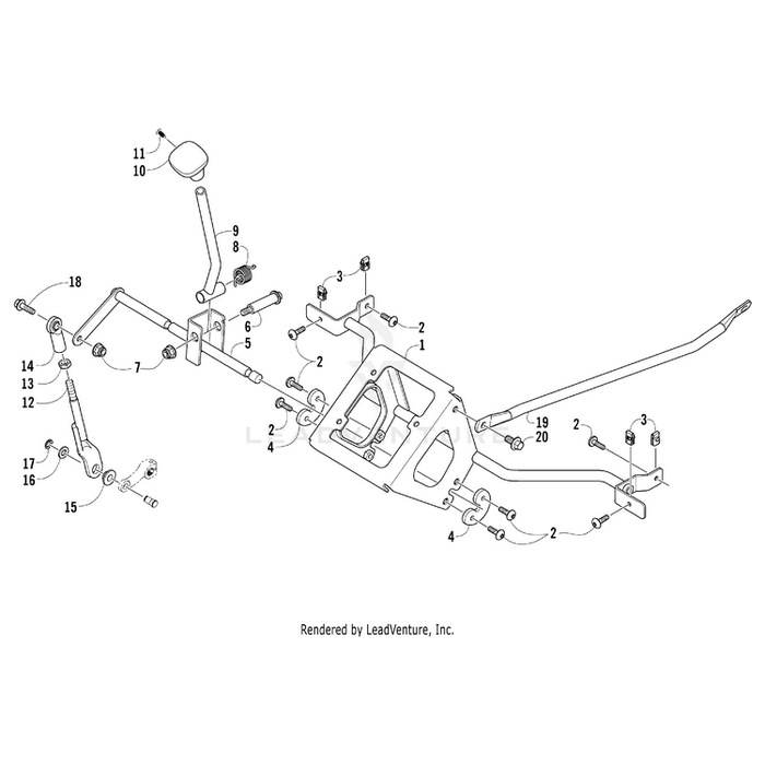 Knob, Shift By Arctic Cat