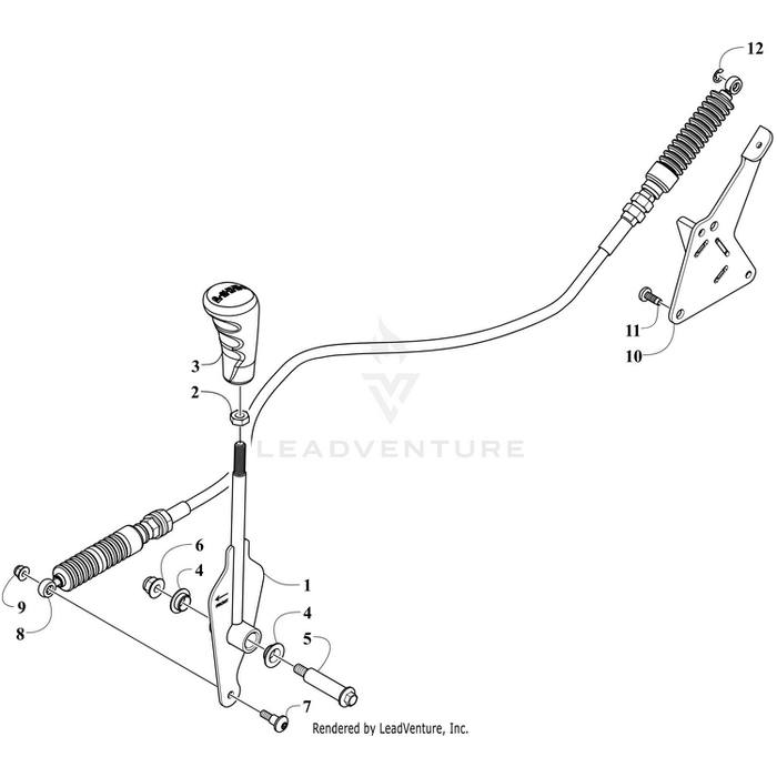 Knob, Shift By Arctic Cat