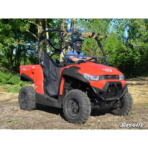 Kymco UXV 450 Scratch Resistant Flip Windshield by SuperATV FWS-KY-UXV-001-70 Folding Windshield FWS-KY-UXV-001-70 SuperATV