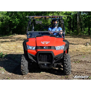 Kymco UXV 450 Scratch Resistant Flip Windshield by SuperATV FWS-KY-UXV-001-70 Folding Windshield FWS-KY-UXV-001-70 SuperATV