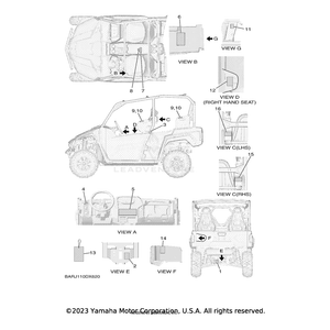 Label, Caution by Yamaha BAR-F1696-31-00 OEM Hardware BAR-F1696-31-00 Off Road Express