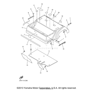 Label, Caution by Yamaha JU7-F1696-00-00 OEM Hardware JU7-F1696-00-00 No Longer Available