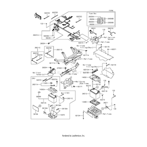 Label,Fuse Box by Kawasaki 56030-0703 OEM Hardware 56030-0703 Off Road Express Peach St