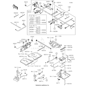 Label,Fuse Box3 by Kawasaki 56030-0920 OEM Hardware 56030-0920 Off Road Express Peach St