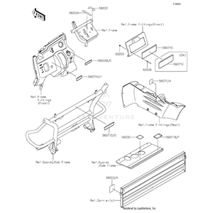 Label-Manual,2/4Wd by Kawasaki 56033-0052 OEM Hardware 56033-0052 Off Road Express Peach St