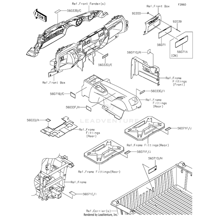 Label-Manual,Drive Belt by Kawasaki