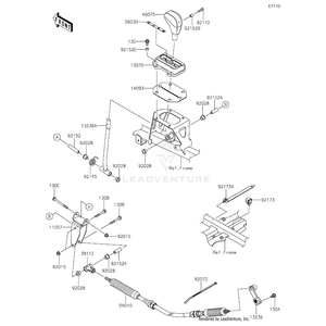 Label,Position by Kawasaki 56030-1421 OEM Hardware 56030-1421 Off Road Express Peach St