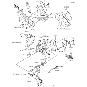 Label,Stroke Range by Kawasaki 56030-0904 OEM Hardware 56030-0904 Off Road Express Peach St