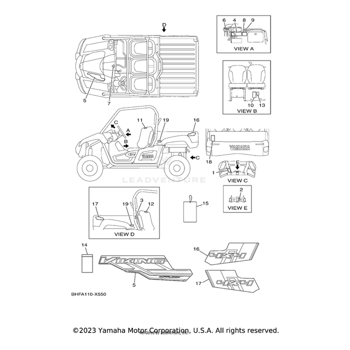 Label, Warning 4 by Yamaha