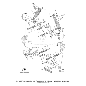 Label, Warning by Yamaha 4AA-22259-80-00 OEM Hardware 4AA-22259-80-00 Off Road Express