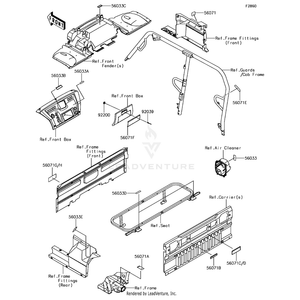 Label-Warning,Gasolin by Kawasaki 56071-0292 OEM Hardware 56071-0292 Off Road Express Peach St