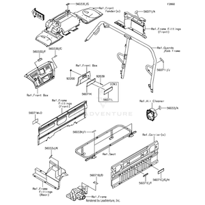 Label-Warning,Gasolin by Kawasaki 56071-0293 OEM Hardware 56071-0293 Off Road Express Peach St