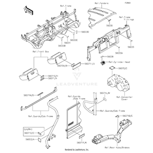 Label-Warning,Rear Seat by Kawasaki 56071-7513 OEM Hardware 56071-7513 Off Road Express Peach St