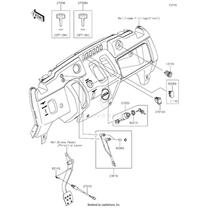 Lamp-Assembly,Parking&Amp;Oil Temp by Kawasaki 23016-0590 OEM Hardware 23016-0590 Off Road Express Peach St