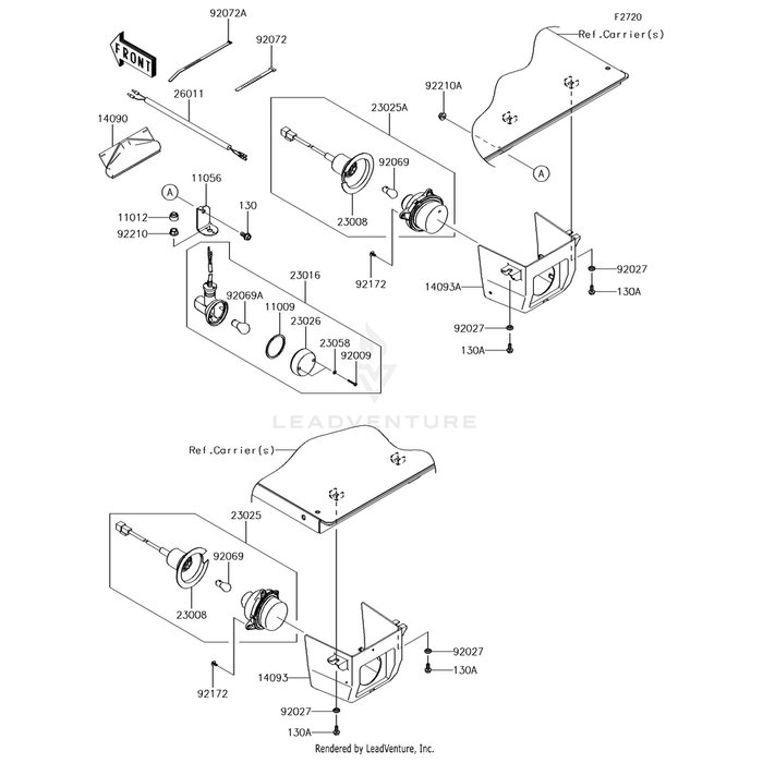 Lamp-Assembly,Reverse by Kawasaki