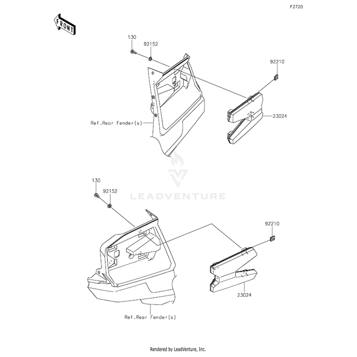 Lamp-Assembly-Tail,Led by Kawasaki