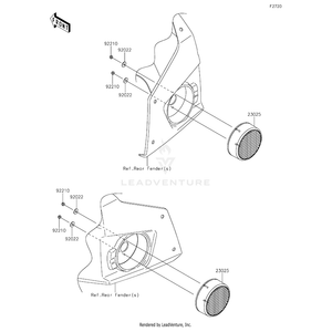 Lamp-Assembly-Tail,Lh by Kawasaki 23024-0003 OEM Hardware 23024-0003 Off Road Express Peach St