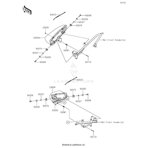 Lamp-Head,Lh,Led by Kawasaki 23004-0392 OEM Hardware 23004-0392 Off Road Express Peach St