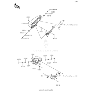 Lamp-Head,Lh,Led by Kawasaki 23004-0429 OEM Hardware 23004-0429 Off Road Express Peach St