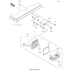 Lamp-Tail by Kawasaki 23025-1042 OEM Hardware 23025-1042 Off Road Express Peach St