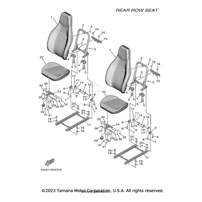 Latch Assembly by Yamaha