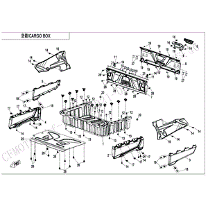 Latch Bar Tailgate by CF Moto 5HY0-220002 OEM Hardware 5HY0-220002 Northstar Polaris