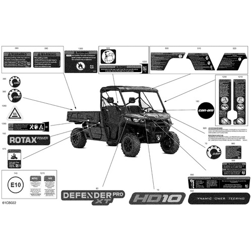 Lateral Decal "Defender Pro XT" by Can-Am